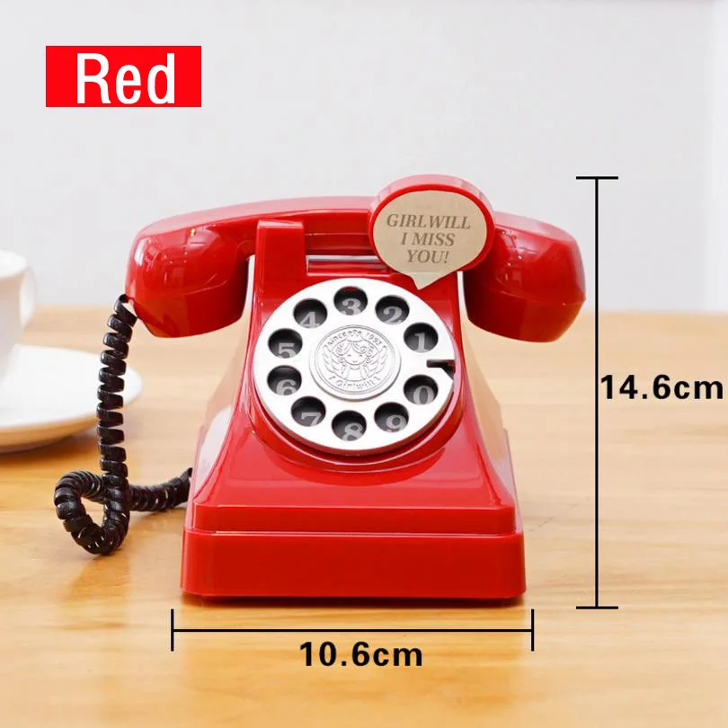 Original RetroTelephone Money Box Old Fashion Telphone Secret Safe Box Kids Gift Vintage Toys For Coin Saving Plastic Piggy Bank