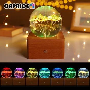 

Table Decoration Night Light Crystal Ball Bluetooth Speaker Flower Colorful Lighting USB Charging Y-Sjq