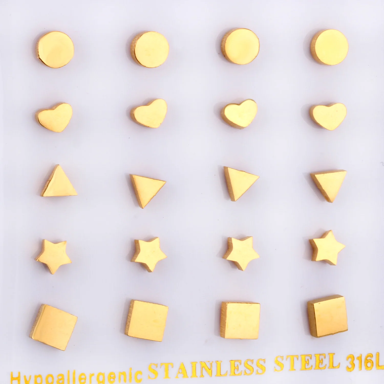 10 пар/карта смешанная модель серьги-гвоздики для женщин/подарок для девочек, размер 5 мм модные серьги