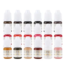 23 Цвета Перманентный макияж пигменты для бровей микро помада чернильные татуировки набор чернил 8 шт. для микроблейдинга бровей губ подводка для глаз