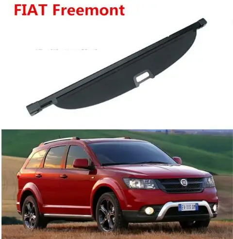

High Qualit Car Rear Trunk Cargo Cover Security Shield Screen shade Fit For FIAT Freemont 2012-2018 (Black,Beige) BY EMS