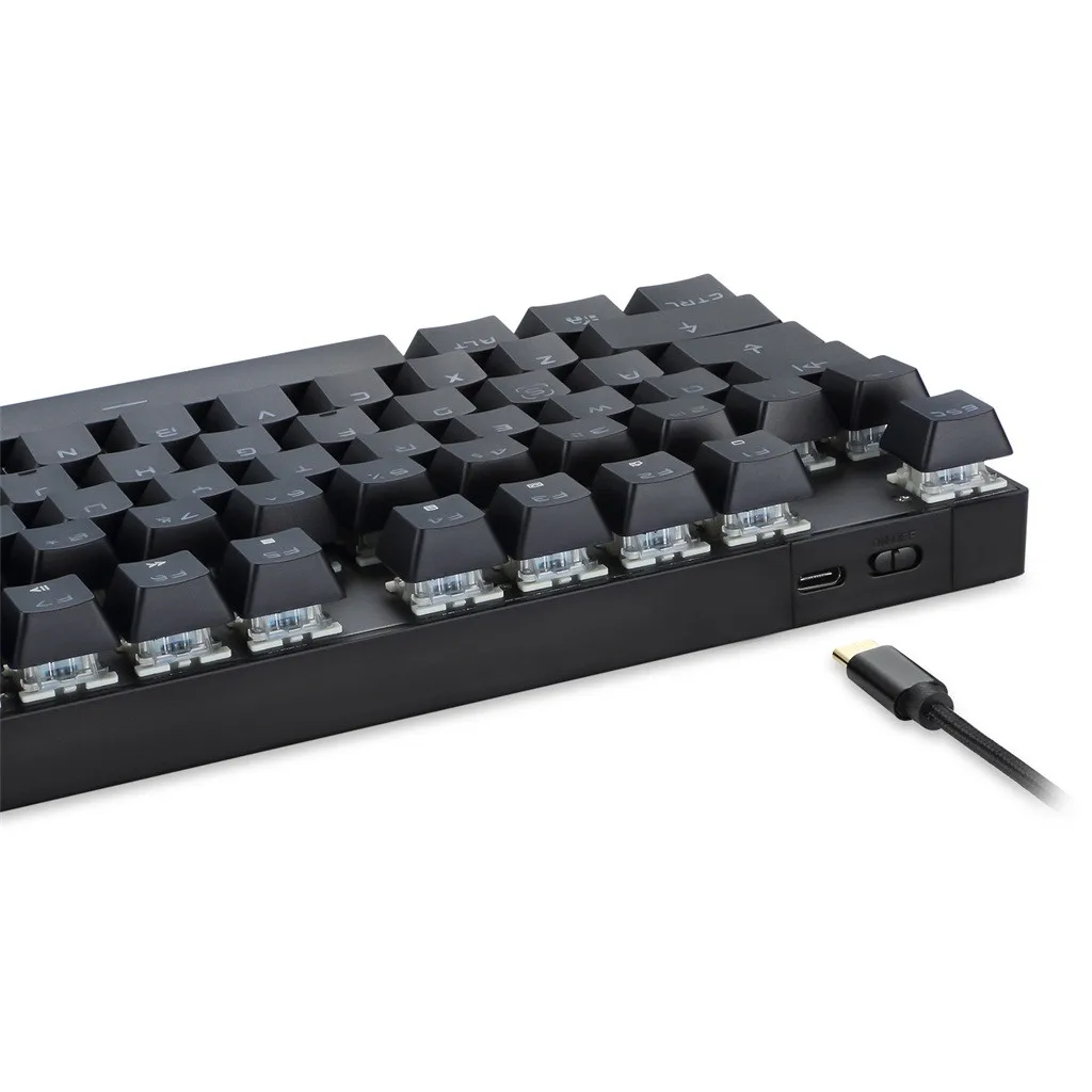 Motospeed GK82 2,4 ГГц Беспроводная/USB Проводная Механическая игровая клавиатура 87Key Singer color 6 RGB светильник светящийся с подставкой для рук