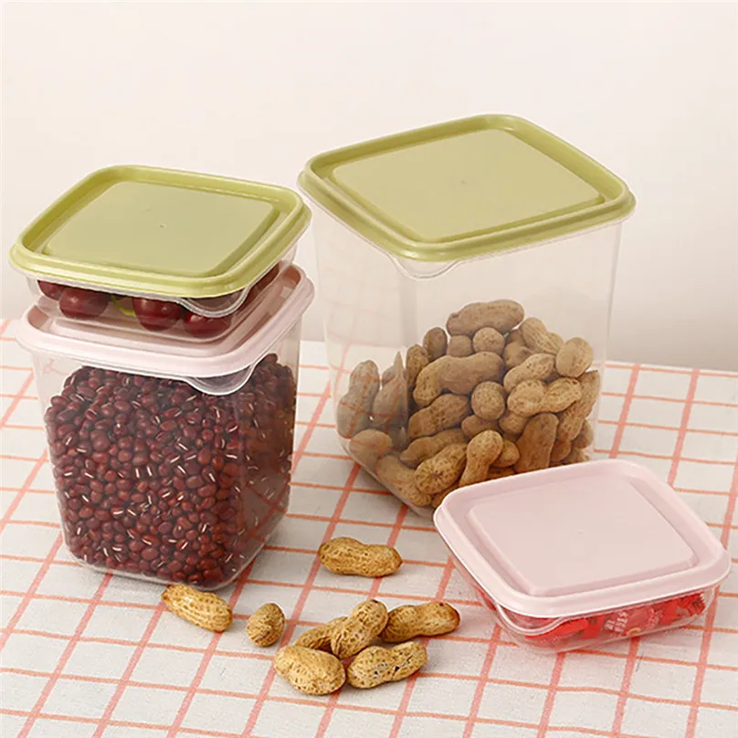 1 set of 17 PCS Kitchen Storage Box Sealing Food Preservation Plastic Fresh Pot Container Storage Boxes #3m18 (12)