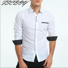 Для мужчин британский стиль рубашка с длинным рукавом Slim Fit удобные Рубашки в клетку Для мужчин S Высокое качество Сорочки выходные для мужчин марка стенд рубашка с воротником