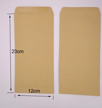 

23x12cm 60pcs Vintage Blank Kraft Plain Envelopes Kraft Paper Bags