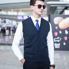 MACROSEA осень и зима мужской толстый шерстяной свитер кардиган мужской однотонный жилет кардиган свитер Мужской без рукавов свитерпальто C8138