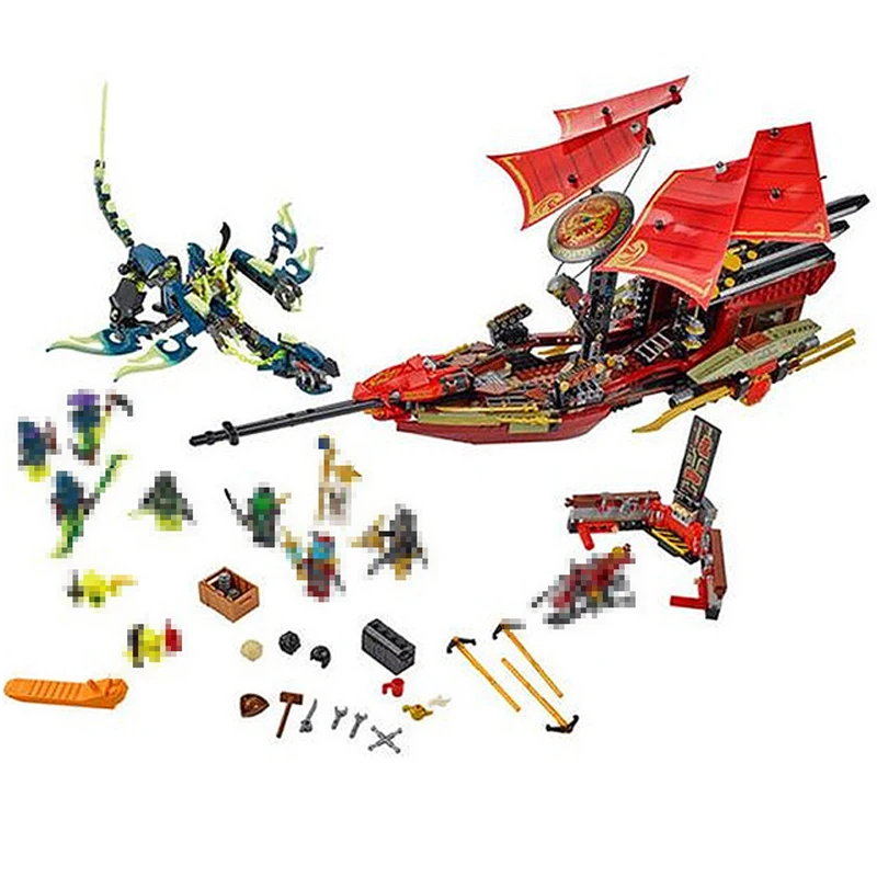 

LEPIN 06020 1325Pcs Final Fight of Destiny's Bounty Model Building Blocks Bricks 10402 Toys for Children Education DIY gifts