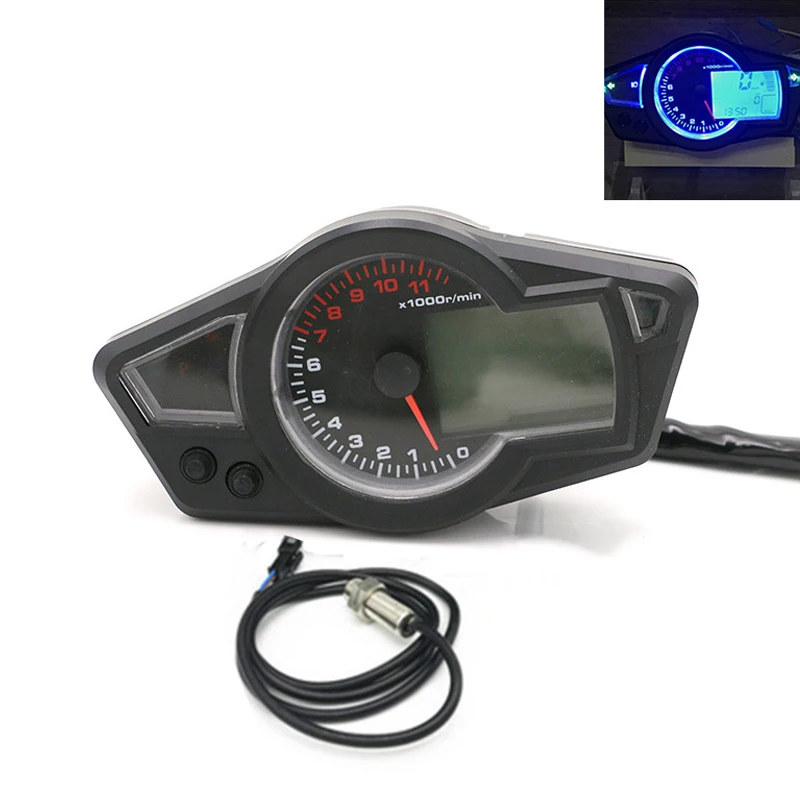 

Motorcycle accessories LCD odometer Motorcycle conversion instrument Sports car instrument large displacement instrument ps250