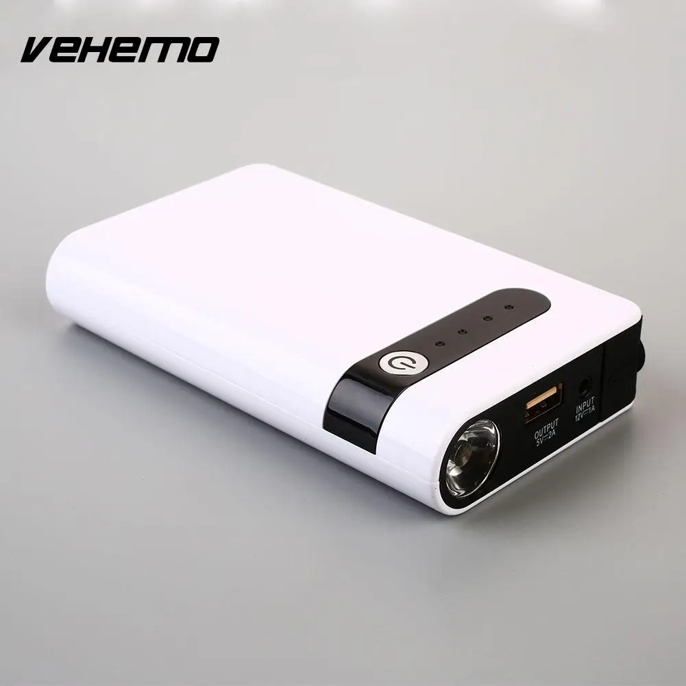 Vehemo USB Car Jump Starter Kit Power Bank Jump Starter Kit Portable Power Kit Charger Booster Battery Charger
