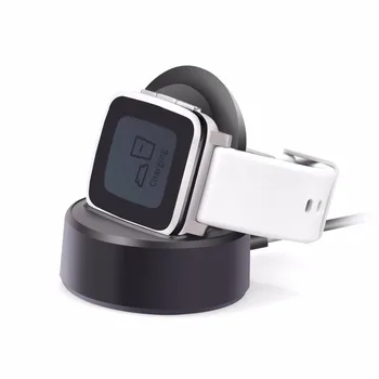 

Desktop Charger for Pebble Time Steel,Itian Charging Dock Station Cradle Holder Charging Cable for Pebble Time Steel