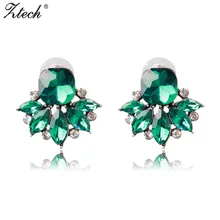 ZTech, Новая мода шикарный цветок Серьги-гвоздики для Для женщин популярные ювелирные изделия Мода подарок 4 цвета Pendientes