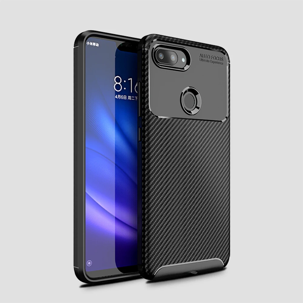 cheap Carbon fiber texture case Anti knock case soft case for XiaoMi 9 9SE 8 8SE 8LITE REDMI NOTE 7 NOTE 7PRO NOTE 6 NOTE 6PRO REDMI 6