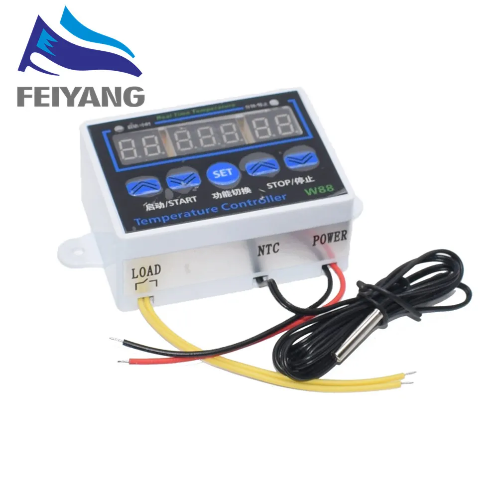 

10PCS W1411 Smart Electronics LED Digital Temperature Controller AC 220V 10A XH-W1411 12V Thermostat Control Switch