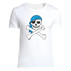 2019 черепа пиратский принт 2016 лето Повседневная футболка Camiseta мужские футболки с коротким рукавом топы PDM