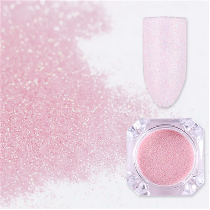 

NICOLE DIARY Pearlescent Pink Nail Glitter Powder Shinning Shimmer Nail Art Pigment Dust Glitters Powder for Nail Art Decoration