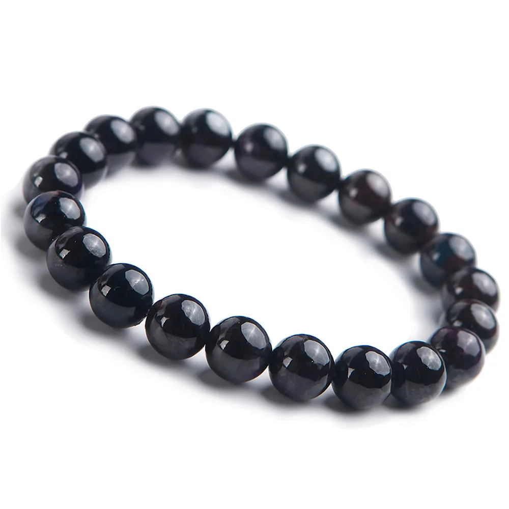 

Genuine Purple Natural Stone Sugilite Bracelet Men Bracelet For Women 9mm Stretch Round Bead Charm Bracelets Jewelry