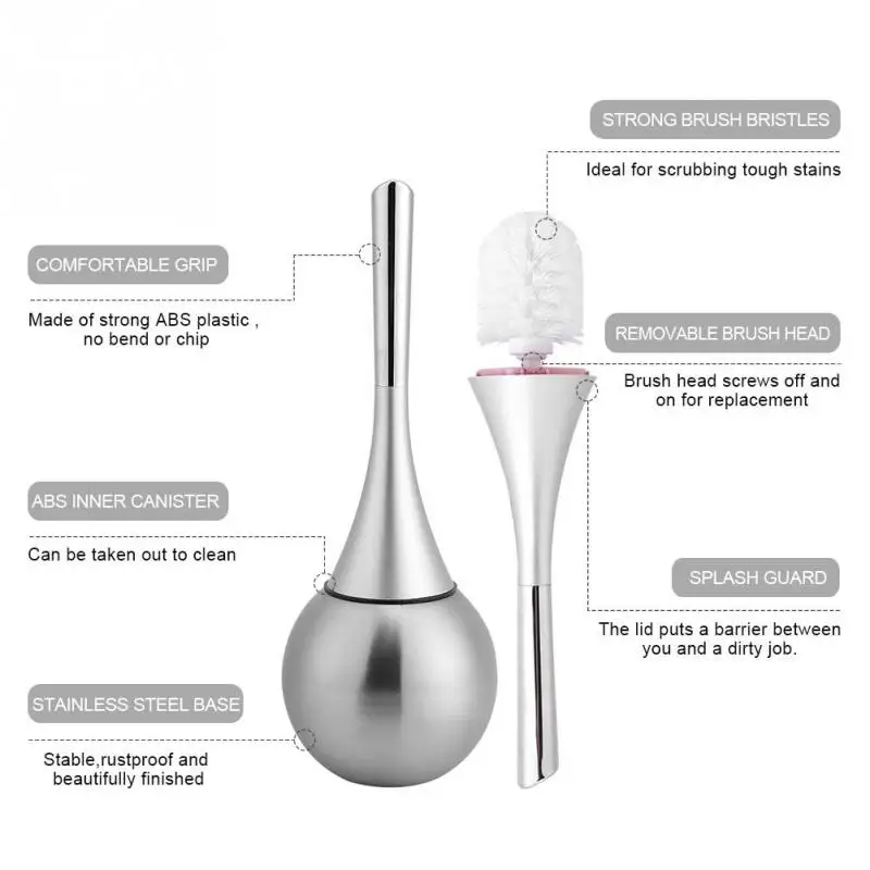 1 шт. туалетная щетка креативный скребок для туалета Чистящая Щетка с держателем набор с основанием из нержавеющей стали