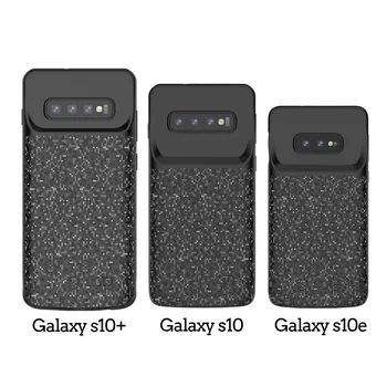 

4700mah Silicone Frame Charger Battery Case for Samsung Galaxy S10+ S10 S10e Back Clip Fast Battery Charger Cover