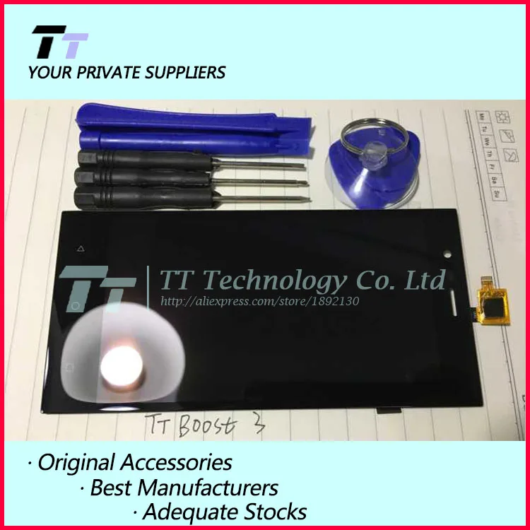 

For Highscreen Boost 3 LCD Display + touch Screen Digitizer for highscreen boost 3 touch Screen + LCD + Free Shipping+free tools