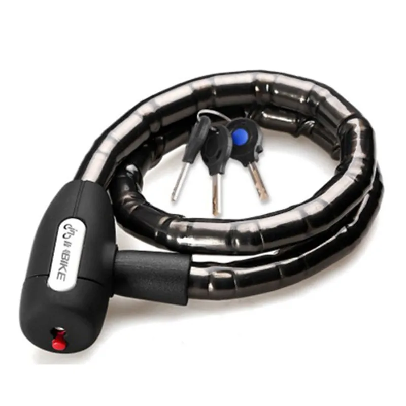 Baratos Candado para bicicleta UpperX, resistente al agua, antirrobo, bloqueo de Cable, candado para bicicleta MTB de alta calidad con 3 teclas, Protector seguro, accesorios para ciclismo
