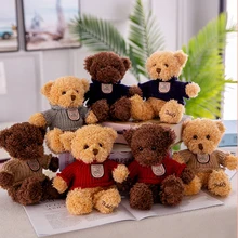 1pc 23cm hot peluches cute Teddy Bear stuffed animals kawaii plush toys children soft with Clothes Cartoon mini dolls gifts 1pc 23cm hot peluches cute Teddy Bear stuffed animals kawaii plush toys children soft with Clothes Cartoon mini dolls gifts
