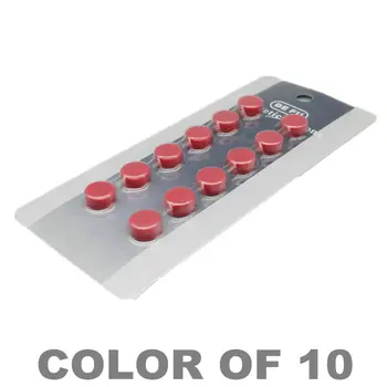 

Magnetic Buttons 10 Random Colors Dia. 10mm White Board Thumbtack Ferrite Bean Magnet in Pot Ceramic Holding Magnet 24-1200pcs