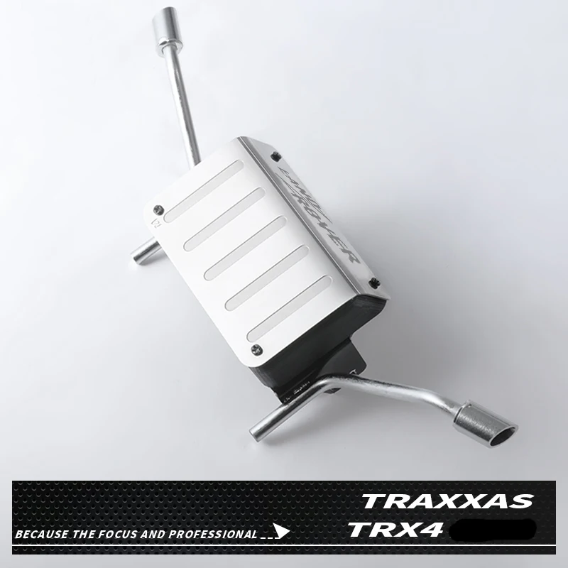 

1PCS TRAXXAS TRX-4 Exhaust Pipe Simulation Exhaust Tail Pipe+Full Tank Assembly Kit for LandRover RC Car Modification Parts