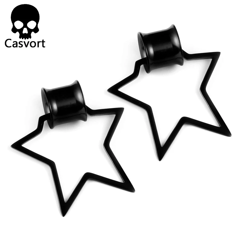 Casvort новые съемные Висячие ушные вкладыши в виде пентаграммы ювелирные изделия