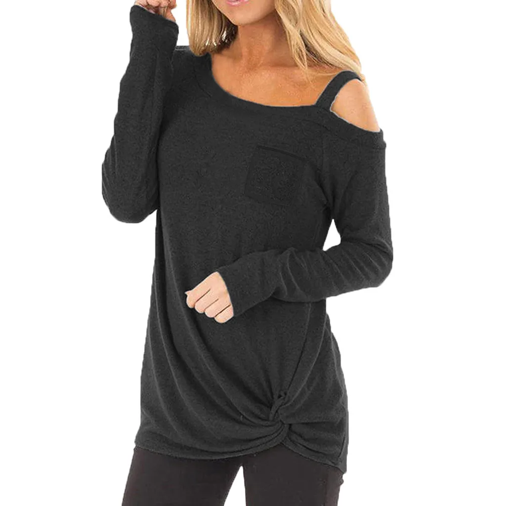 Download Feitong Womens Casual T Shirts Ladies Sexy One Shoulder ...
