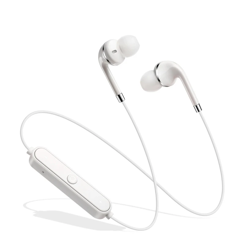 

LemonMan White/Black Bluetooth Headphones Headset Wireless In-ear Earphone Sport Fitness Earbud Earpiece Stereo With Mic