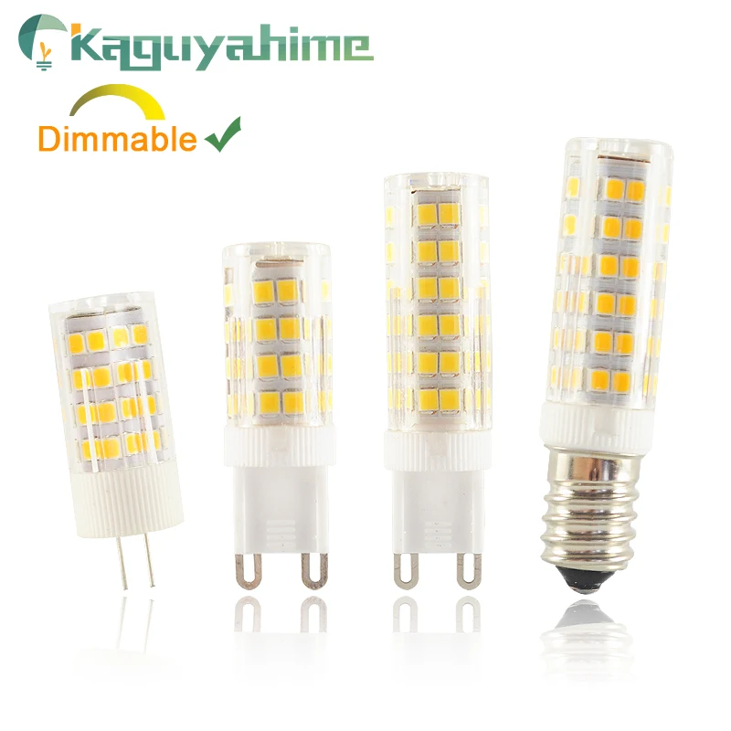Kaguyahime 220V затемнения светодиодный Керамика G9 G4 E14 лампа 3w 5w 7W 9W Светодиодный