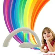 На батарейках led Радуга ночь Освещение лампа Романтический SKY Радуга Лампа для проектора Luminaria украшения дома номер подарок для малыша