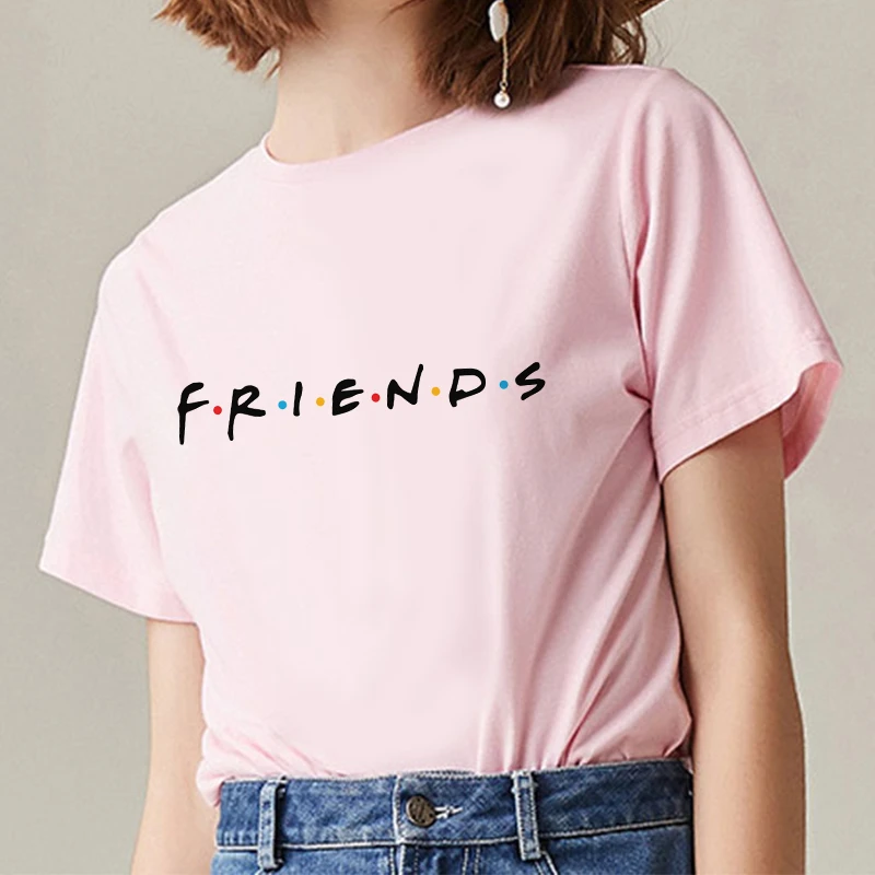 Naufragio Gran cantidad de ayudante Camisetas con letras "Best Friends" Tumblr "para mujer, blusas informales  con dibujos animados de Kwaii Harajuku, ropa de calle para mujer,  2019|Camisetas| - AliExpress