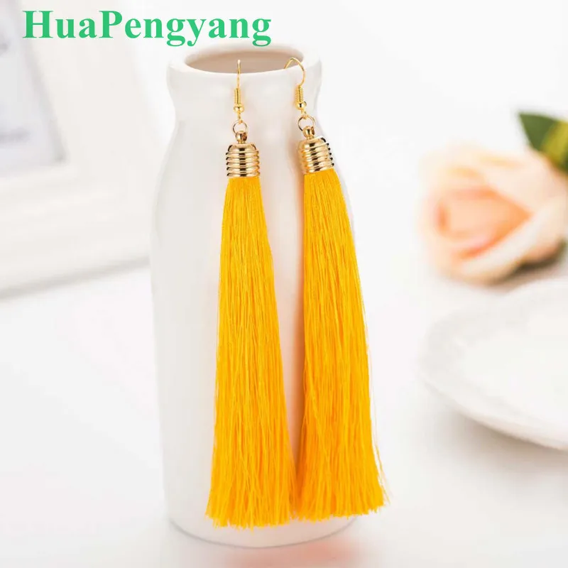 

Fashion Sell Bohemia Statement Liusu Earrings Gold-coloured Women's Wedding Long Earrings Jewelry Gifts