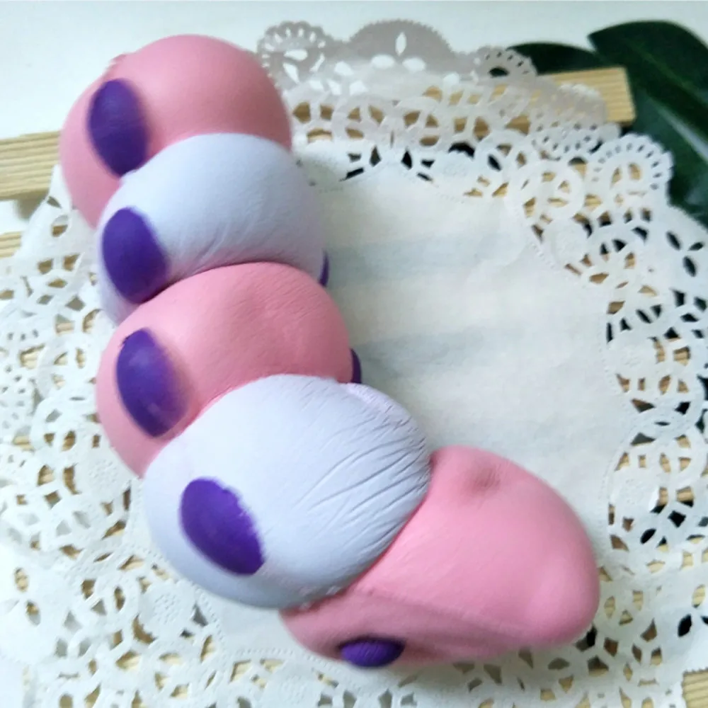 Мягкое CuteSquishies очаровательные гусеницы медленно поднимающиеся для выдавливания крема ароматизированные игрушки для снятия стресса Kawaii Сквош снятие стресса# A
