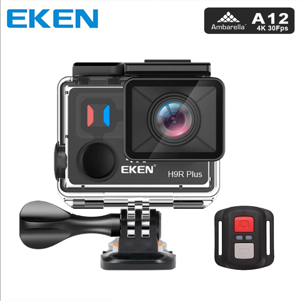 Оригинальная Экшн-камера eken H9R Plus Ultra HD 4K Ambarella A12 4 k/30fps для Panasonic 34112 14MP 30M Водонепроницаемая wifi Спортивная камера