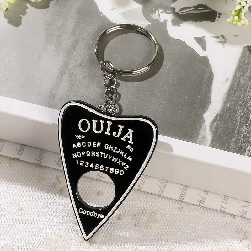 1 шт. брелок Ouija Planchette амулеты блеск Ouija доска кулон в виде сумочки брелоки для женщин