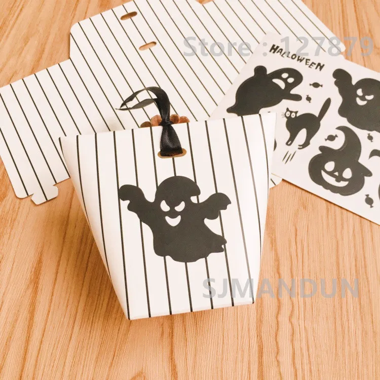 50pcs/lot Halloween Square Bottom Gift Packs, Special gift box, Birthday gift box, Christmas gift box