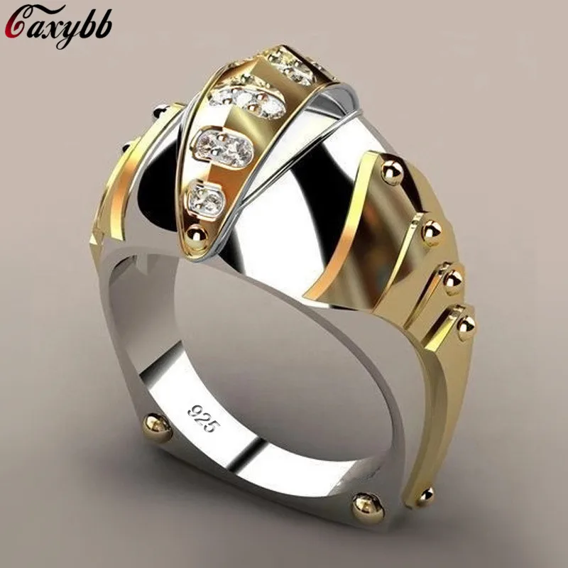

2019 New Mechanical Style Fish Mouth Shape Gold siver Color Ring For Women/men Wedding Engagement Party Gift Fashion Jewelry