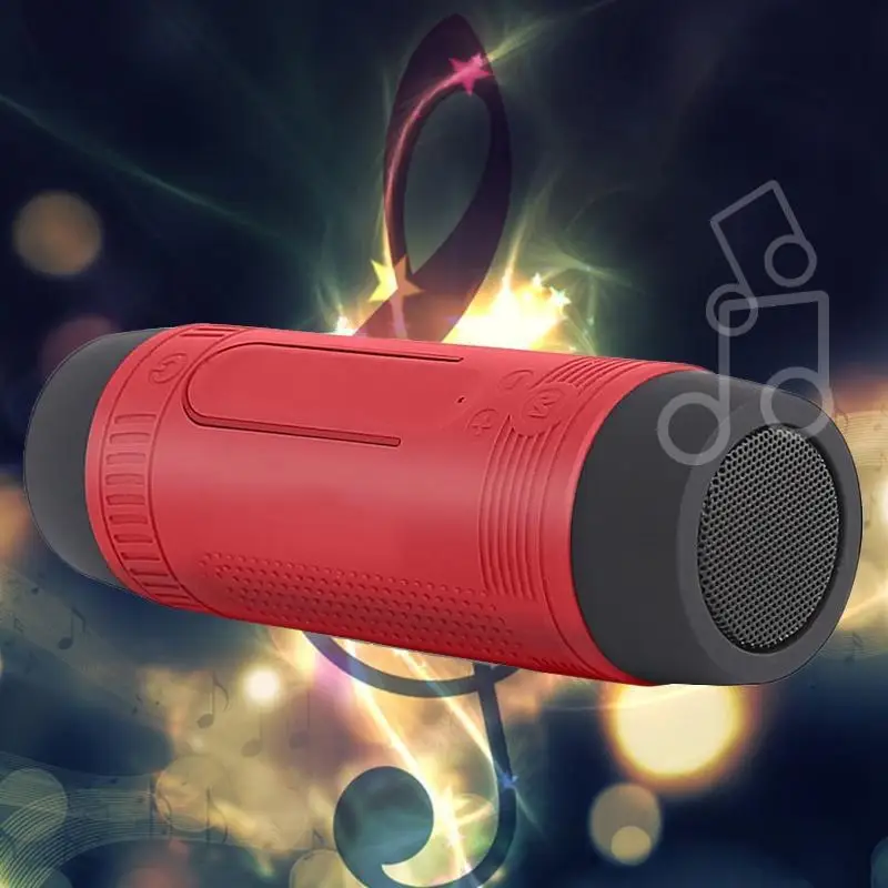 

Silicone Wireless Bluetooth Flashlight Mobile Power-Bank Microphone Portable Torchlight Speaker For Outdoor Activate Camping