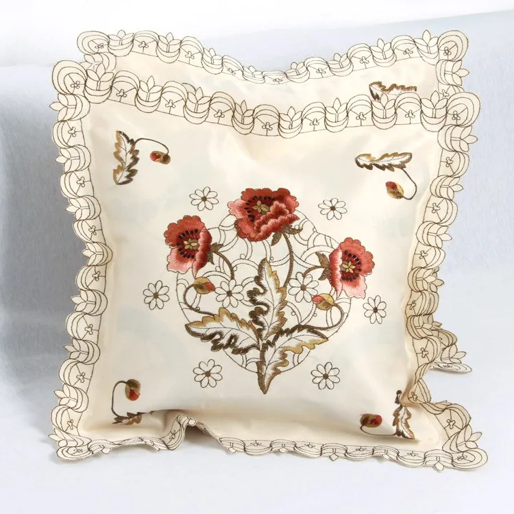 Скатерть с цветочной вышивкой ручной работы вышивкой|textile asia|textile silktextil flowers |