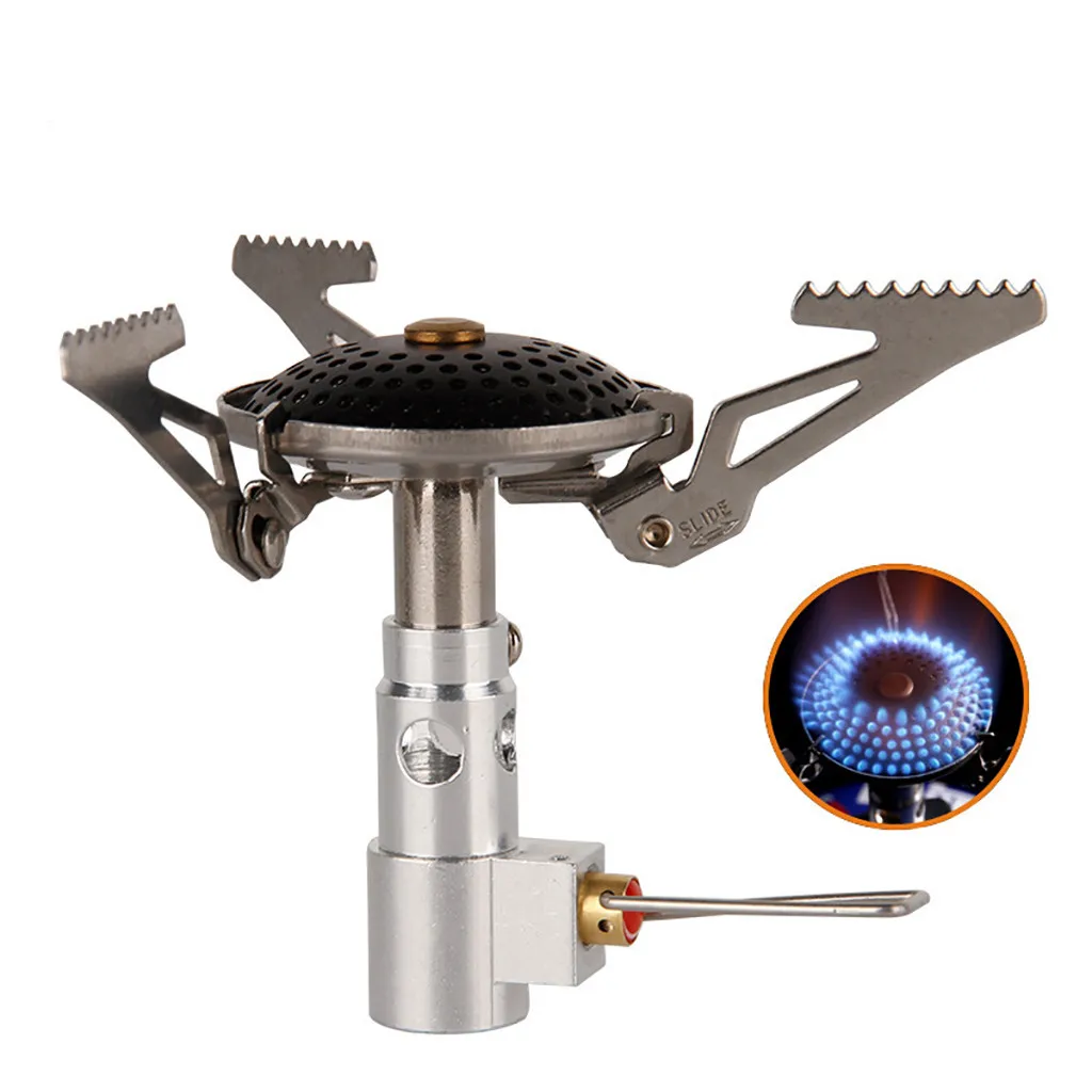 Camping Gas Stove Ultralight Portable Outdoor Burners Metal Outdoor Picnic Burners Super Lightweight Gas Cooker