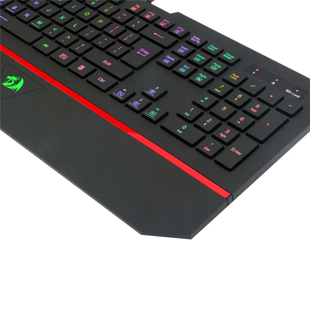 Компьютерная клавиатура с подсветкой Redragon Karura K502 RGB бесшумные шоколадные клавиши