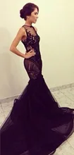 Vestido Formatura Echt Nylon 2015 New Abendkleider Meerjungfrau kleid Party Elegante Open Back Durchsichtig Sexy Robe De Soiree