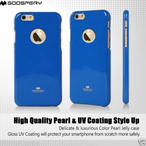 

Original Mercury Goospery Color Pearl Jelly Flexible TPU Soft Cover Case For Apple iPhone 6 6S Plus
