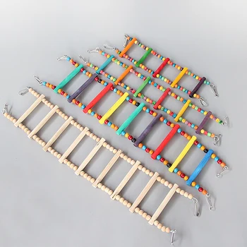 

1PCS Bird Toys Parrot Toys Natural Toys Birdcage Accessories Ladder Color Little Ladder Climbing Ladder