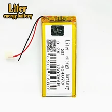 Bateria de polímero de 1300 mah 3.7V 404070 casa inteligente MP3 alto-falantes Li-ion bateria para dvr, GPS, mp3, mp4, MID PDA Power Bank, E-book