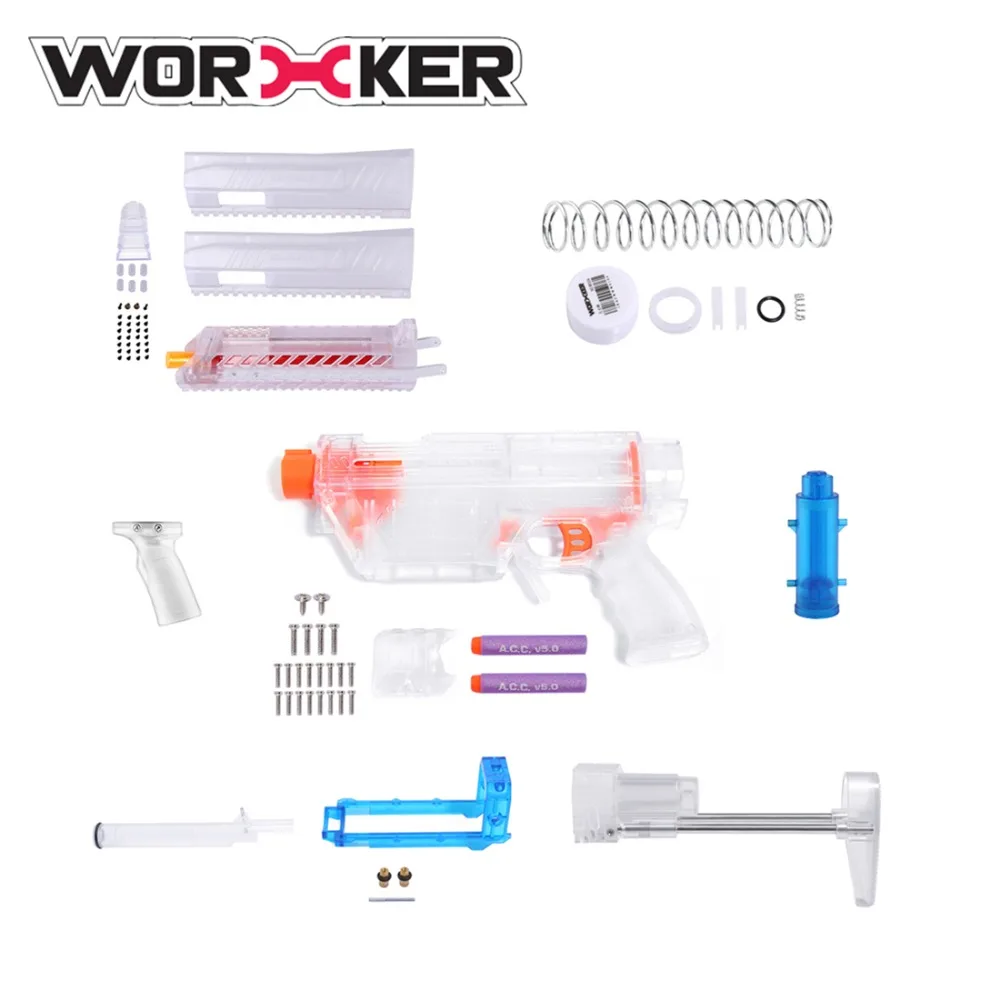 

Worker Prediction R Series MCX Modeling Short Bullet Transformed Kit for Nerf(Power Version) - Transparent