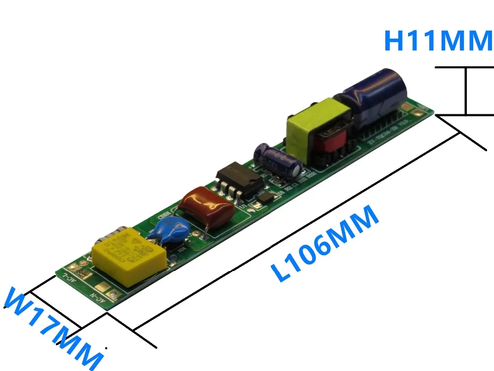 20 Вт 22 24W Светодиодный драйвер трубки адаптер 250mA 260mA 270mA 280mA 290mA 1,2 м 1,5 T5 T8 AC90-260V трансформатор освещения CE