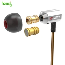 Original KZ ED9 Super Bass In Ear Music Earphone With DJ Earphones HIFI Stereo Earbuds Noise Isolating Sport Earphones With Mic
